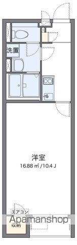 クレイノ松山インターⅤ(1K/2階)の間取り写真