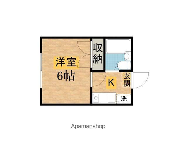 パルハイム泉町(1K/1階)の間取り写真