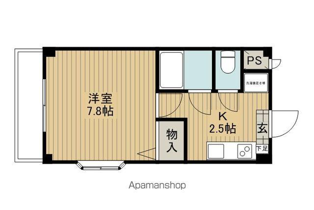 グリーンパル(1K/3階)の間取り写真