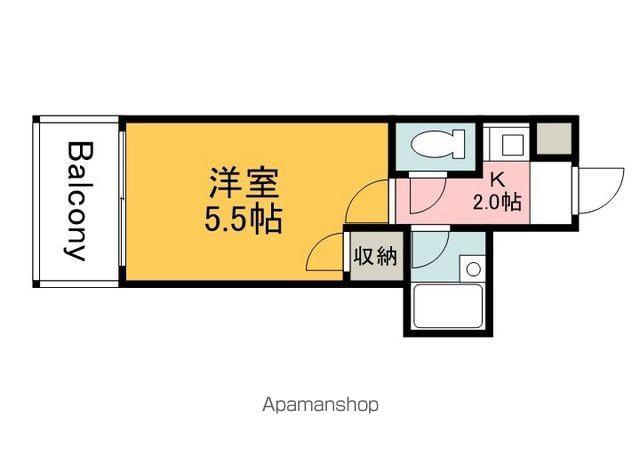 スタープラザ三篠(1K/7階)の間取り写真