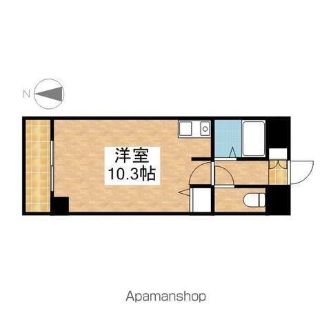 タウンエステート新栄(ワンルーム/4階)の間取り写真