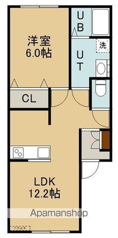 PRINCE K.R.Ⅱ(1LDK/1階)の間取り写真