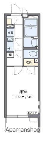 クレイノヴィクトワールSDK(1K/4階)の間取り写真