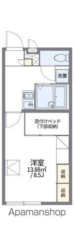 レオパレスこまつ(1K/1階)の間取り写真