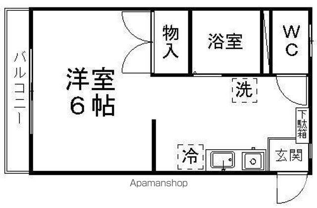 MYコーポ(1K/1階)の間取り写真
