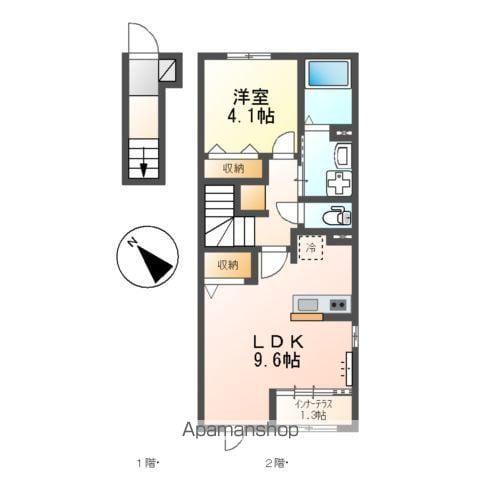 スターテラスひうち(1LDK/2階)の間取り写真
