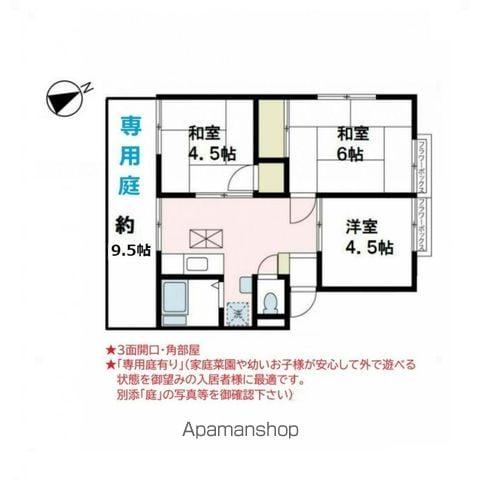 ラ・フォーレ湘南Ⅰ(3DK/1階)の間取り写真