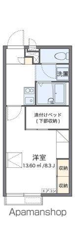レオパレス白鳥(1K/2階)の間取り写真