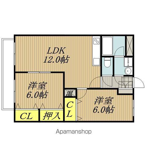 レガリアシールド(2LDK/3階)の間取り写真