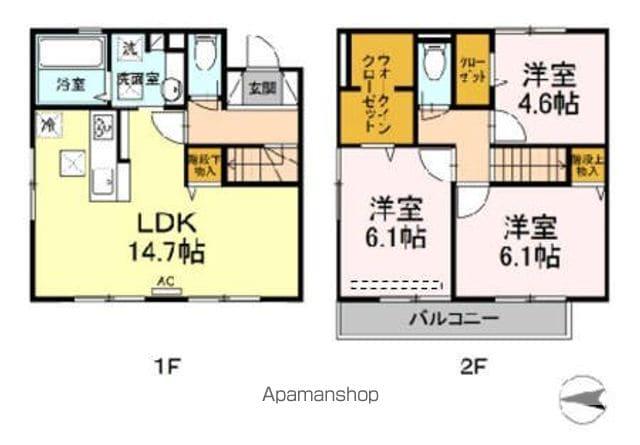 D-ROOM曰佐(3LDK/1階)の間取り写真