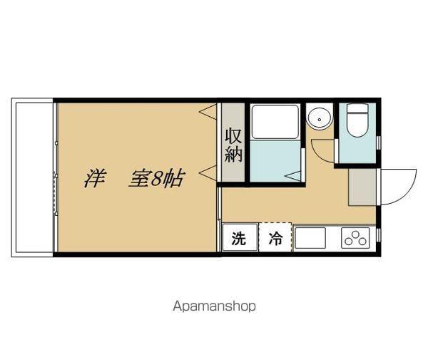 ドミールTOYODAⅡ(1K/3階)の間取り写真