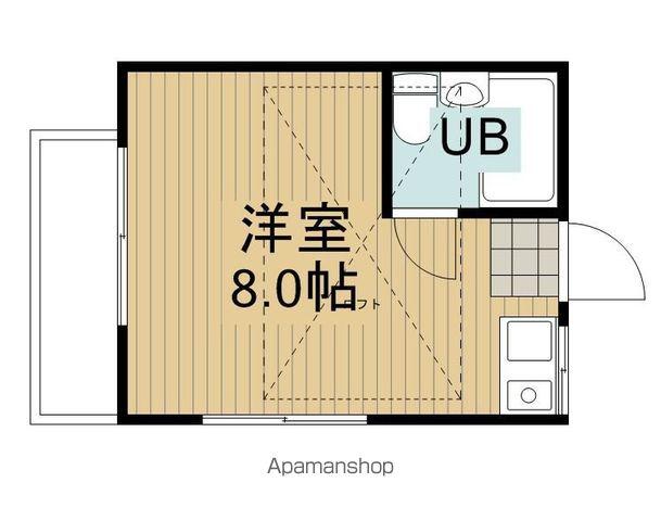 ノムラスカイハイム(ワンルーム/2階)の間取り写真