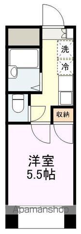 サンパレス宮町(1K/4階)の間取り写真