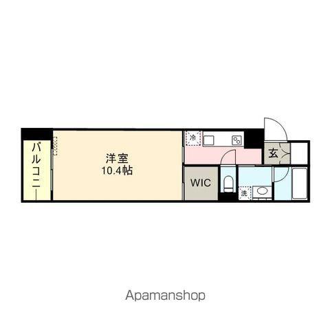 RJRプレシア博多駅前(1K/9階)の間取り写真