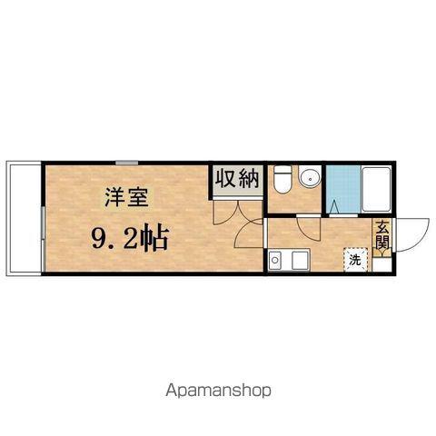 ノーブルコートⅡ(1K/3階)の間取り写真