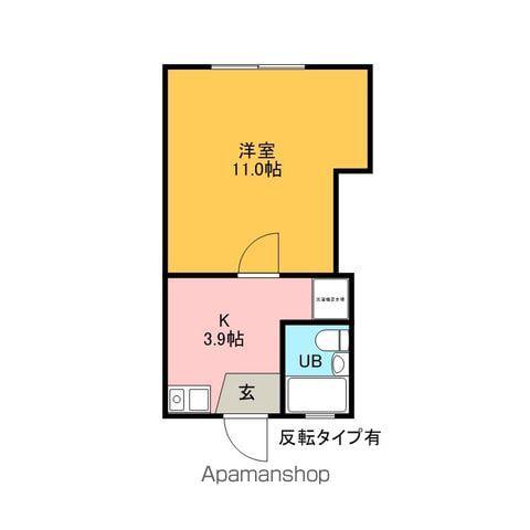 コーポマルジン宮(1K/1階)の間取り写真