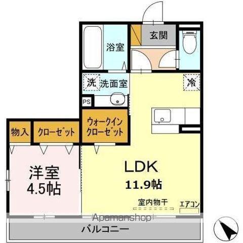 ルミエール(1LDK/3階)の間取り写真