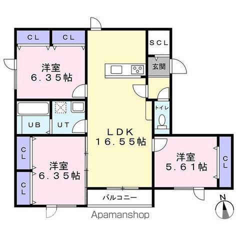 I-TOWNみずほ(3LDK/3階)の間取り写真