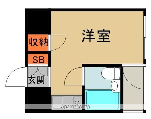 ウエインカーサ守口(ワンルーム/4階)の間取り写真