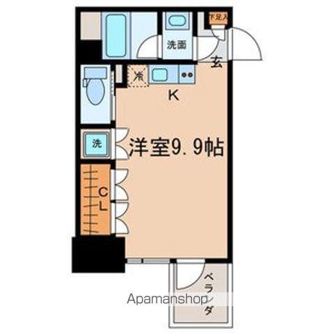 COZY名城公園(ワンルーム/8階)の間取り写真