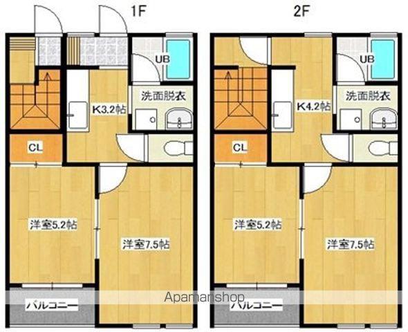 REVE(2K/2階)の間取り写真