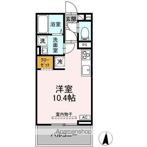 GRACE SEA(ワンルーム/3階)の間取り写真