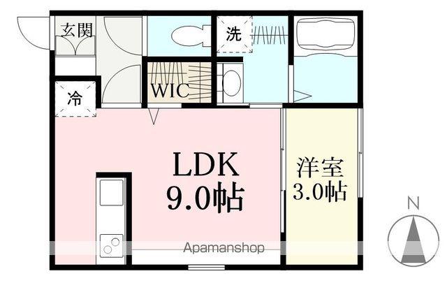 MACHERIE(1LDK/1階)の間取り写真