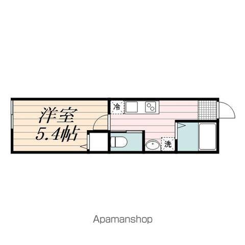 ラメール(1K/1階)の間取り写真