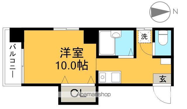 リヴィエラ二葉町(ワンルーム/6階)の間取り写真