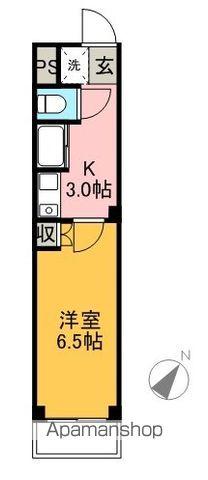 MYROOM旭(1K/2階)の間取り写真