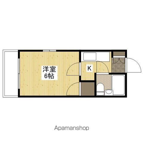 カームマンション(1K/3階)の間取り写真