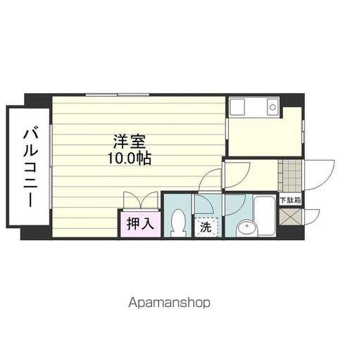 ボヌール和楽(1K/3階)の間取り写真