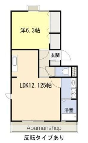 メゾンセレナ(1LDK/2階)の間取り写真