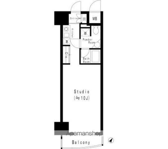 MFPR代々木タワー(1K/4階)の間取り写真