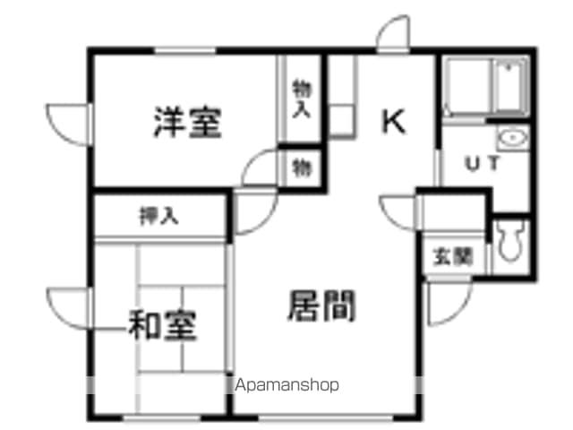 ルーエプラツ(2LDK/2階)の間取り写真
