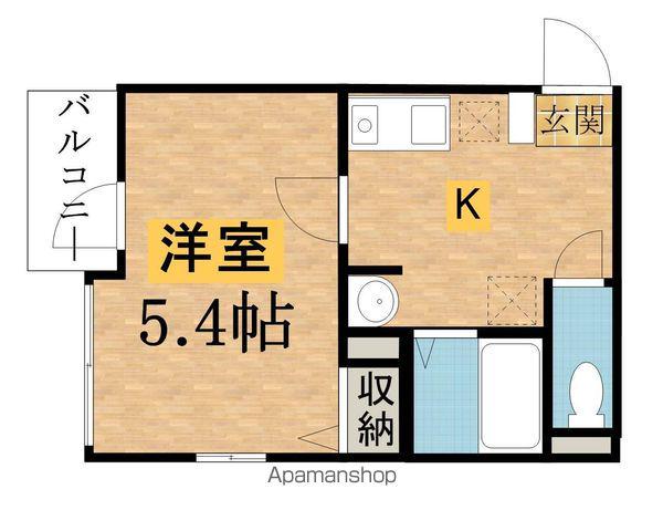 フルセイル小門町(1K/3階)の間取り写真