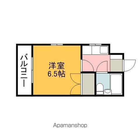 KENSEI9 旧第5山肩ビル(1K/3階)の間取り写真