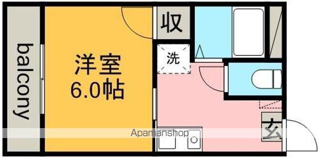 シティハイツ名城(1K/3階)の間取り写真