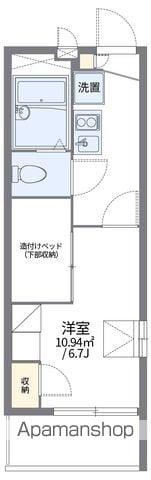 レオパレス西京(1K/1階)の間取り写真