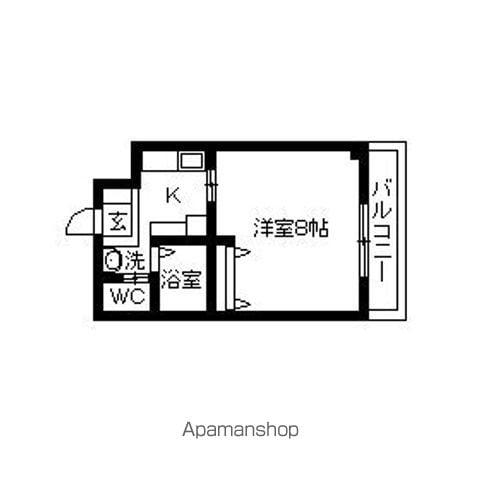 ノースヴィレッジⅡ(1K/5階)の間取り写真