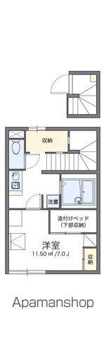 レオパレスエステートⅡ(1K/2階)の間取り写真