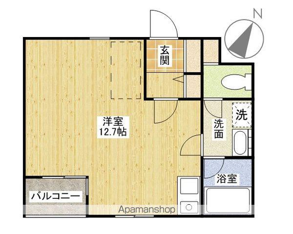 サニーサイドヒル(ワンルーム/3階)の間取り写真