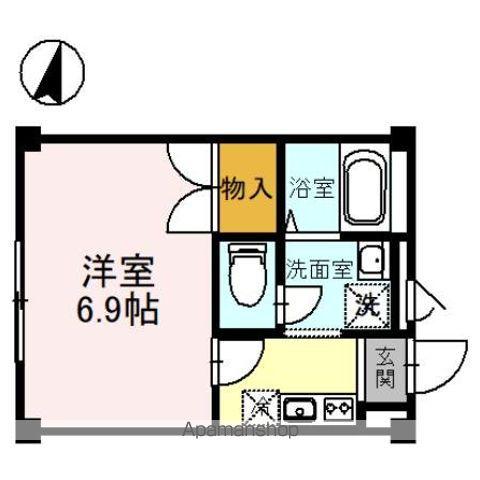 アムールプリエ(1K/3階)の間取り写真