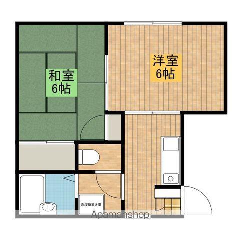 アイユウパレスK5(2K/1階)の間取り写真