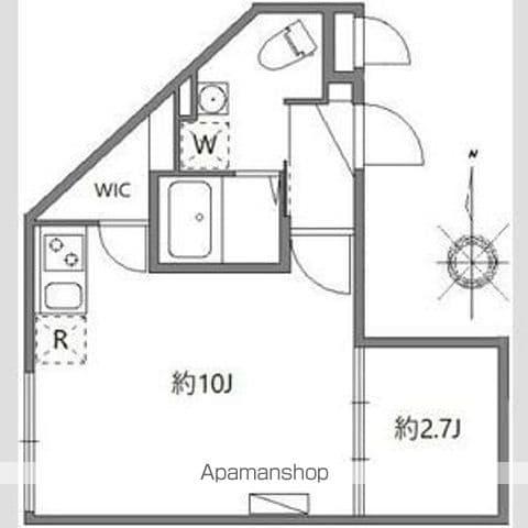 ソラシアレジデンス早稲田(1LDK/1階)の間取り写真