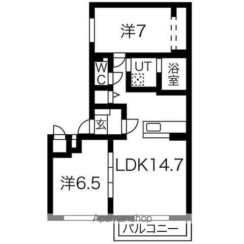 MAISON Α Ⅱ(2LDK/3階)の間取り写真