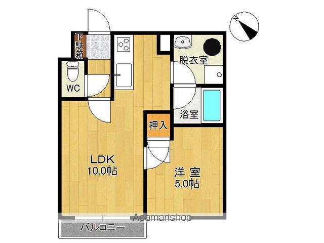 フォーレストインみなみ野(1LDK/B1階)の間取り写真