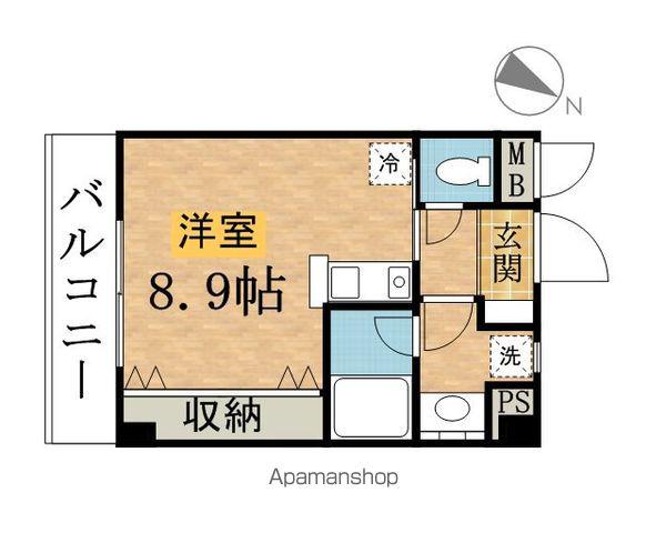 クアイエット(1K/2階)の間取り写真