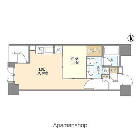 シティハウス東京新橋(1LDK/2階)の間取り写真
