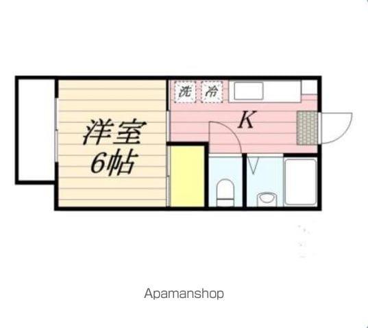 コーポ富士(1K/1階)の間取り写真